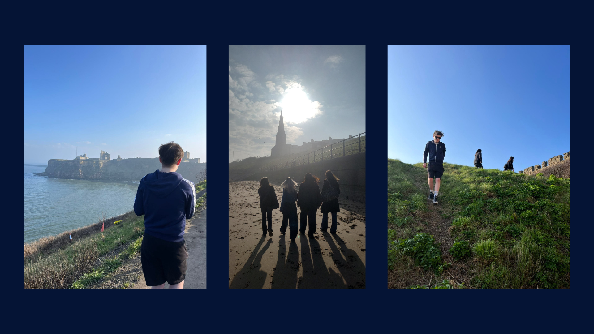 Bill and friends in Tynemouth