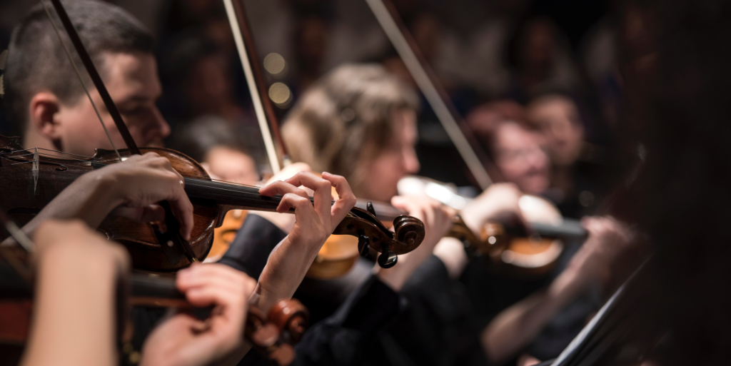 Orchestra playing