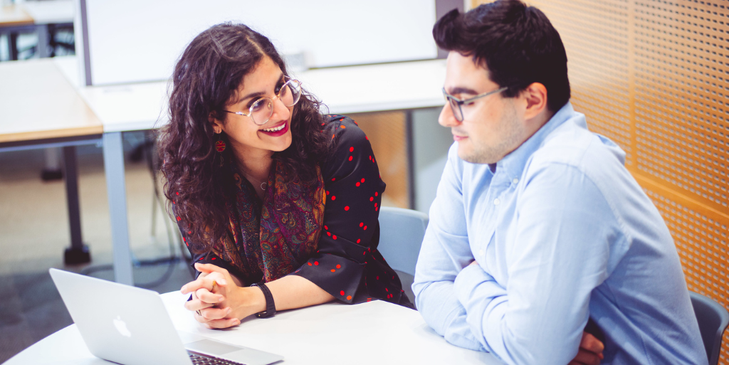 Founders of Polybox, Rojin Yarahmadi and Nikolaos Benopoulos