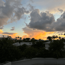 Sunset in the Cayman Islands