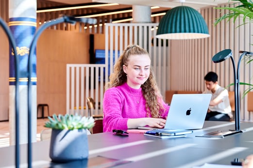 Kings Gate Level 1 - laptop woman