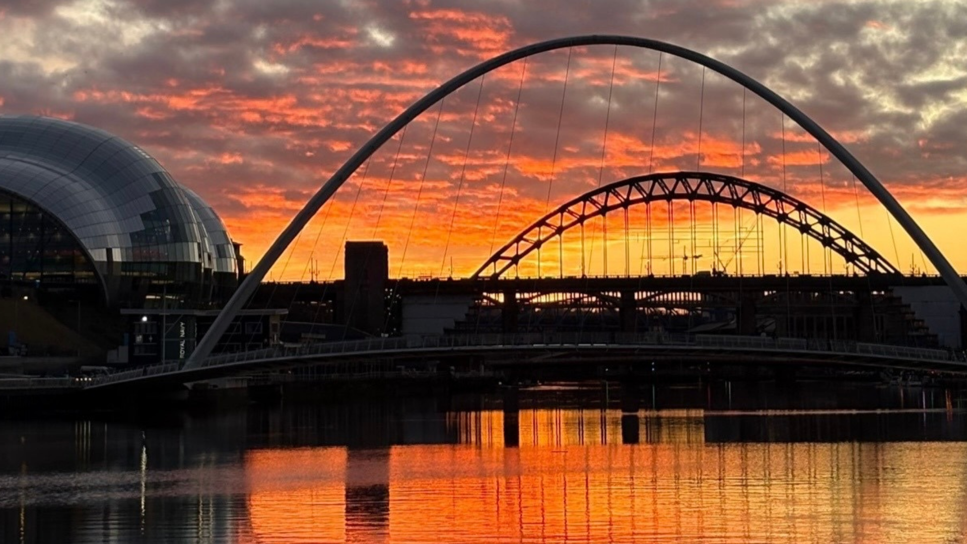 Sunset over the Quayside