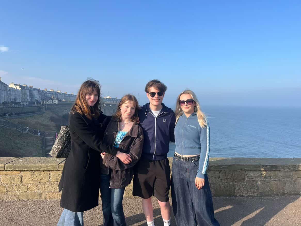 Bill and friends in Tynemouth